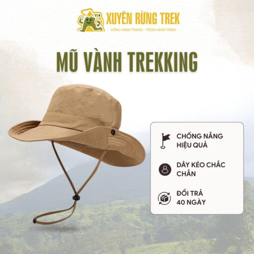 Mũ vành trekking