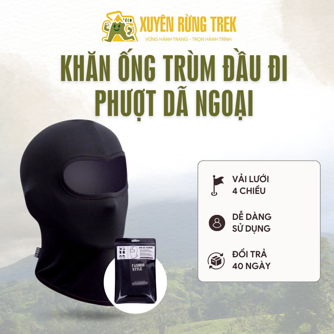 Khăn ống trùm đầu đi phượt dã ngoại